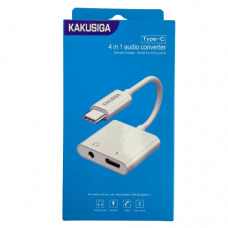 Переходник Kaku Type-c to Usb, mini jack