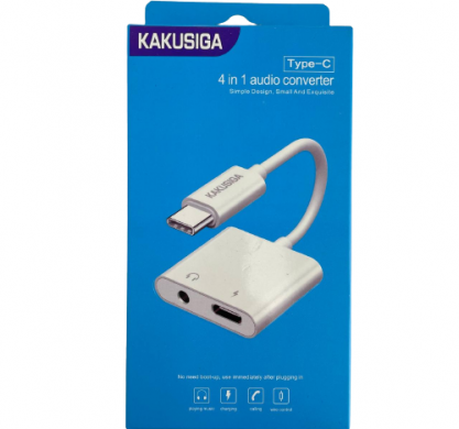 Переходник Kaku Type-c to Usb, mini jack